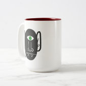 Vampier Cyclops met groene ogen Mok (Voorkant links)