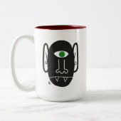 Vampier Cyclops met groene ogen Mok (Links)