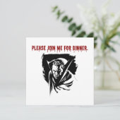 Vampier diner uitnodiging (Staand voorkant)