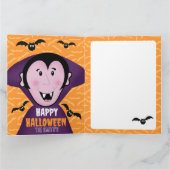 Vampier Dracula vleermuizen Kinder Schattigee Happ Kaart (Binnen)