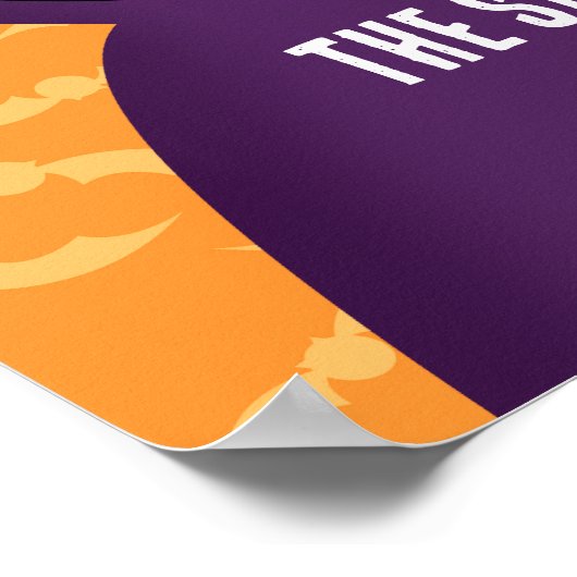 Vampier Dracula vleermuizen Kinder Schattigee Happ Poster (Hoek)