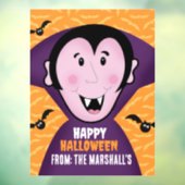 Vampier Dracula vleermuizen Kinder Schattigee Happ Raamsticker (Vel 3)