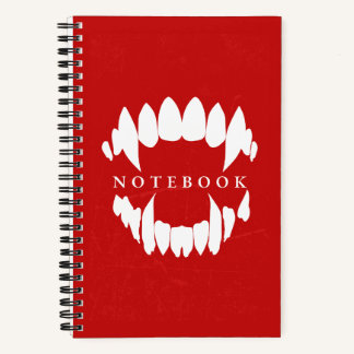 Vampier Fangs Horror Notitieboek