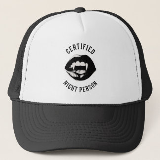Vampier Gecertificeerd Nacht Persoon Trucker Pet