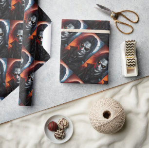 Vampier Gothic Horror Cadeaupapier Donkere Hallowe