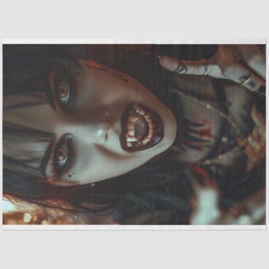 Vampier Gotische Seraphina Decoupage Tissuepapier (Voorkant)