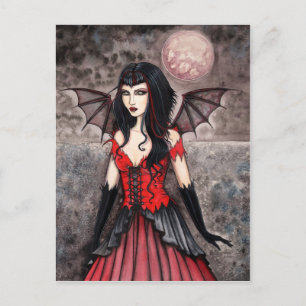 Vampier Halloween Gothic Fairy Briefkaart