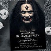 Vampier Heks Halloween Feest Kaart
