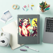  Vampier Horror Meisje Sticker (iPad Cover)