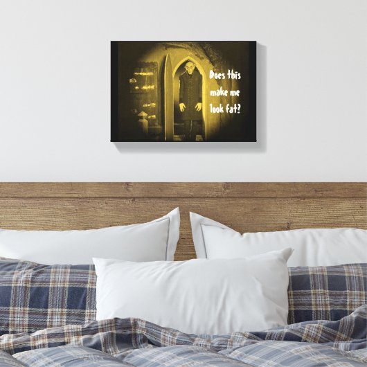  Vampier Horror Nosferatu Geel Canvas Afdruk (Insitu (Slaapkamer))