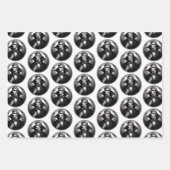 Vampier Illustratie Spooky Horror Gothic Inpakpapier Vel (Voorkant 2)