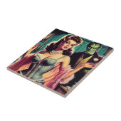 vampier meisje tegeltje (Zijkant)