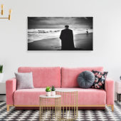 Vampier op het strand Echte canvasafdruk Canvas Afdruk (Insitu (Woonkamer))