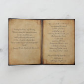 Vampier paar gotische bruiloft uitnodiging (Binnen)