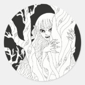 Vampier Ronde Sticker (Voorkant)