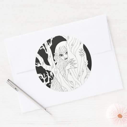 Vampier Ronde Sticker (Envelop)