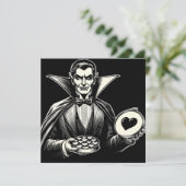  Vampier Valentijnsdag Gothic Horror Kaart (Staand voorkant)