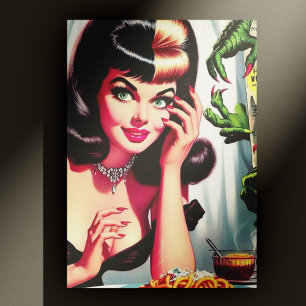  Vampier Vrouw Briefkaart