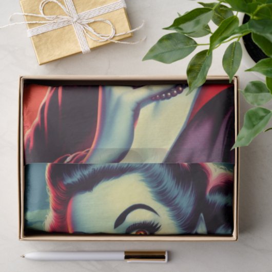 Vampier Vrouw Tissuepapier (Geschenk)