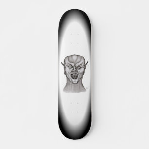 Vampier zwart-wit design skateboard