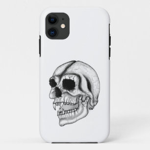 Vampier zwart-wit ontwerp iPhone 11 hoesje