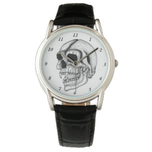 Vampier Zwart-wit ontwerp Horloge
