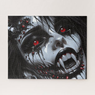 Vampierdemon Portret – Gotische Horror Fantasy Kun Legpuzzel
