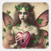 vampierenfee vierkante sticker (Voorkant)