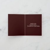 Vampiergotische bruiloftsbekendmaking bedankkaart (Binnen)