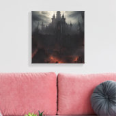 Vampierkasteel Shining Canvas Afdruk (Insitu (Woonkamer))