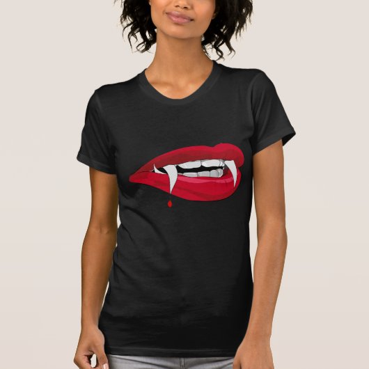 Vampierlips T-shirt (Voorkant)