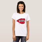 Vampierlips T-shirt (Voorkant volledig)