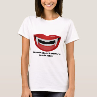 Vampiermond met tanden en tanden t-shirt
