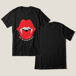 Vampiermond met tanden en tanden Tri-Blend shirt