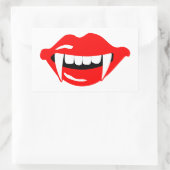 Vampiermond Rechthoekige Sticker (Tas)