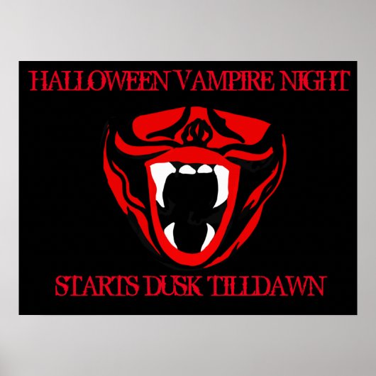 VAMPIERNACHT POSTER (Voorkant)