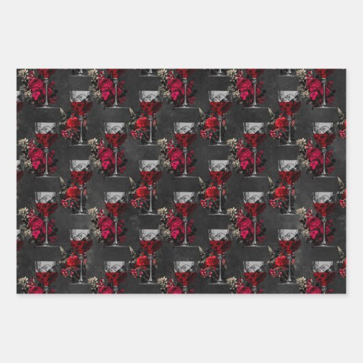 Vampierpatroon Inpakpapier Vel (Voorkant 2)