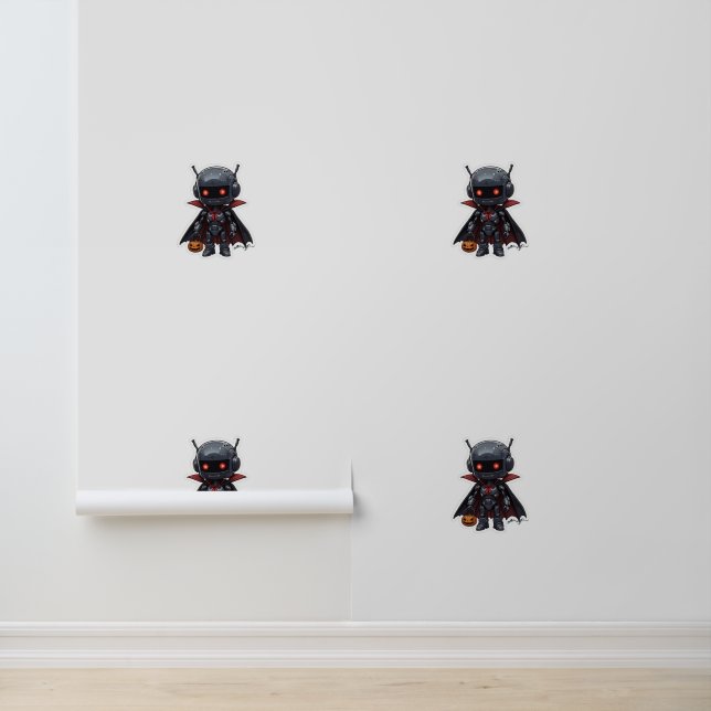 Vampierrobot Halloween Wallpaper Schattigee Spooky Behang (Applicatie)