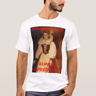 vampiers3, ERZSEBET BATHORY, BLOEDTELLING T-shirt