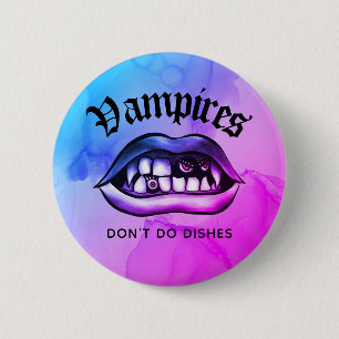 Vampiers doen geen flauw schimmelvaporwave ronde button 5,7 cm