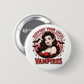 Vampiers Ronde Button 5,7 Cm (Voorkant /achterkant)