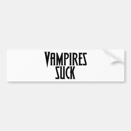 Vampiers zuigen bumpersticker (Voorkant)