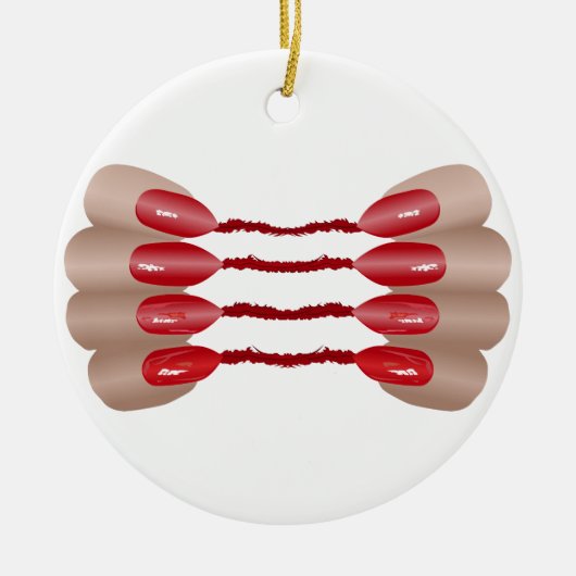 Vampiervinger V.2 Ornament keramische cirkel (Voorkant)