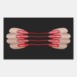 Vampiervinger V.2 Rechthoekige Sticker