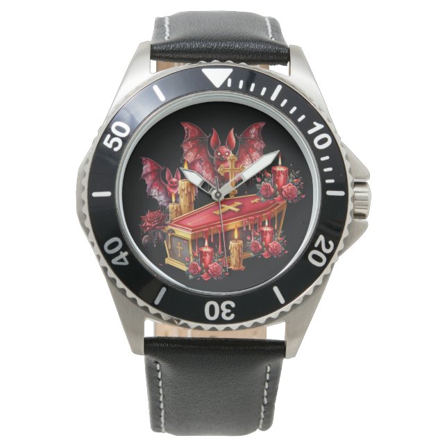 Vampiervleermuizen Horloge (Voorkant)