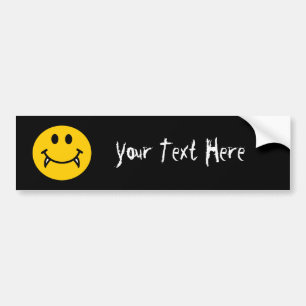 Vampierzijde met fangs bumpersticker