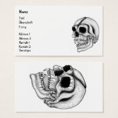 Vampir Skull Visitekaartje (Voorkant /achterkant)