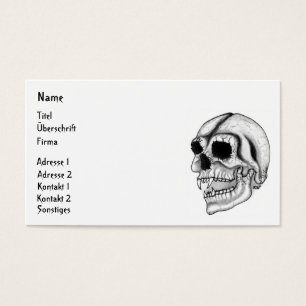 Vampir Skull Visitekaartje