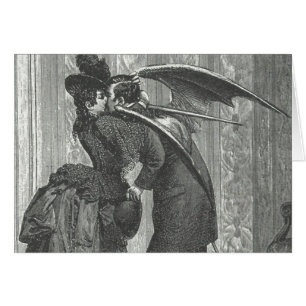 Vampire à ailes victorien/gothique d'un baiser