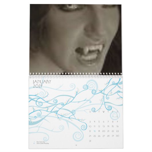 Vampire agenda kalender (Jan 2027)